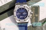 Best Quality Copy Audemars Piguet Royal Oak Offshore Blue Dial Blue Rubber Strap Watch